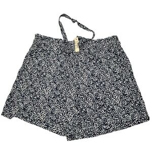 Madewell‎ Women's Shorts Blue White Print Drawstring Casual Size M NWT